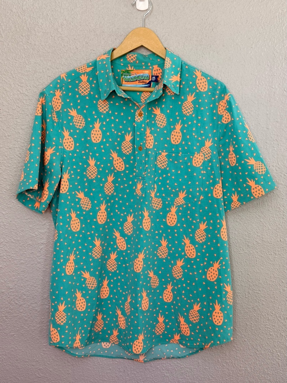 Chubbies | The Weekend Performance Pineapple Polo | Size Large